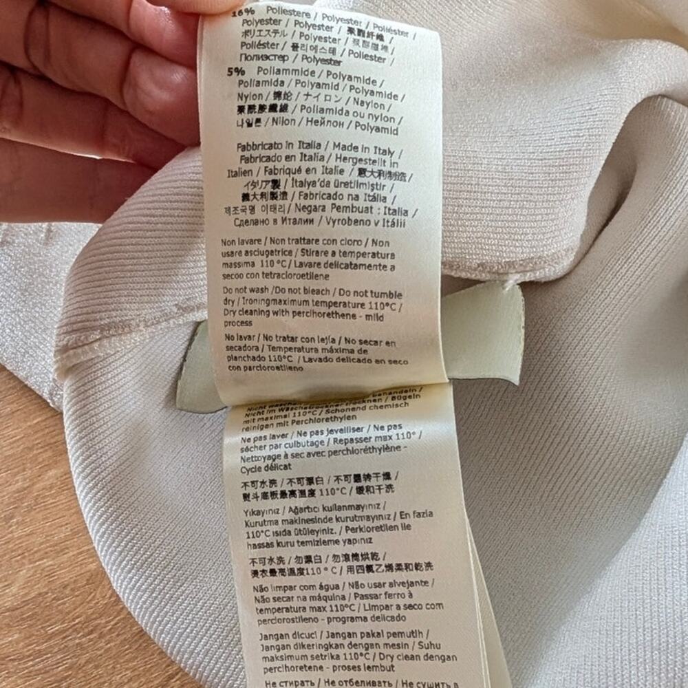 FENDI Dress Womens IT40 White Sleeveless Logo Bodycon Mini - Picture 15 of 16